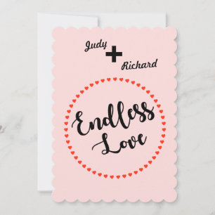(Customisable) Endless Love Note Card