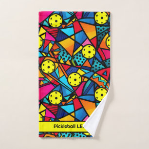 Customisable Energetic Pickleball Flow Hand Towel