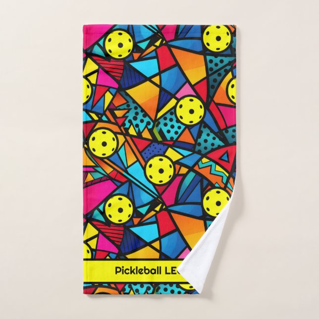 Customisable Energetic  Pickleball Flow Hand Towel (Hand Towel)