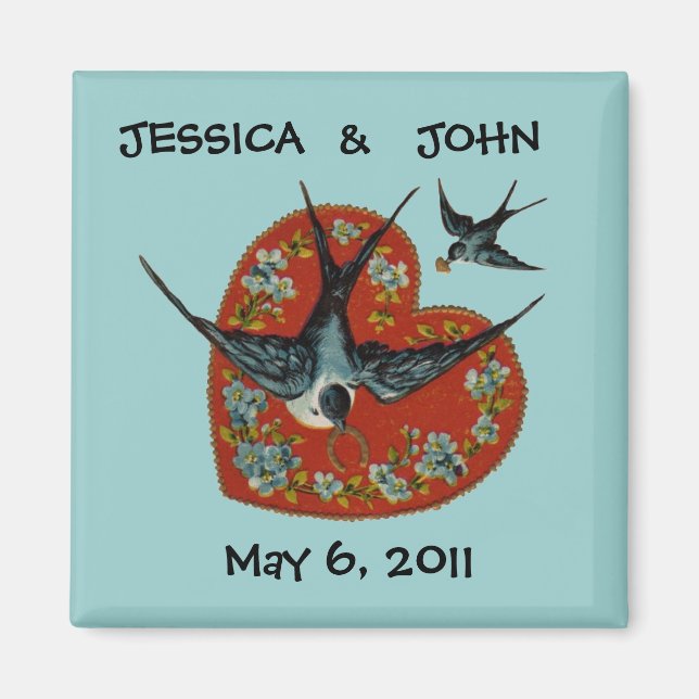 Customisable Engagement or Save the Date Magnet (Front)