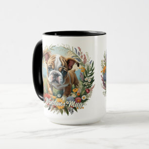 Customisable English Bulldog Puppy Laurel  Mug