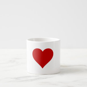 Customisable Espresso Mug with RED HEART