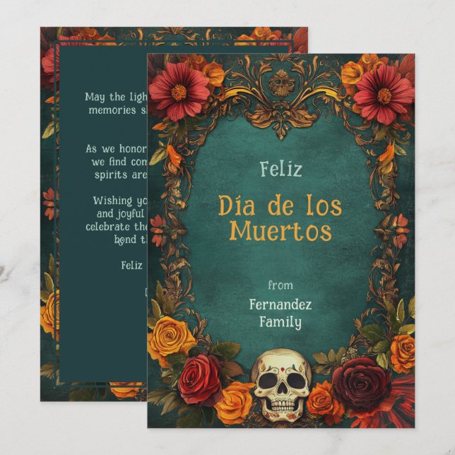 💀🎉Customisable Eternal Embrace Card (Front/Back)