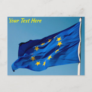 Customisable EU flag Postcard