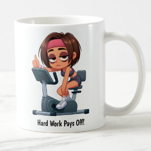 Customisable Exercise Bike Workout Coffee Mug