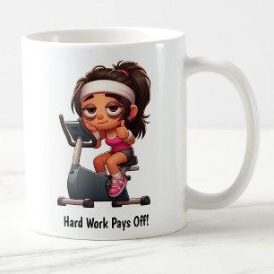 Customisable Exercise Bike Workout Coffee Mug