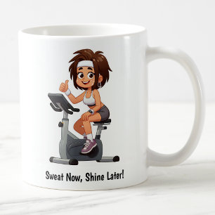 Customisable Exercise Bike Workout Coffee Mug