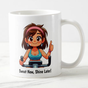Customisable Exercise Bike Workout Coffee Mug