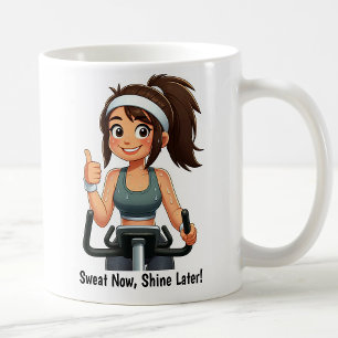 Customisable Exercise Bike Workout Coffee Mug