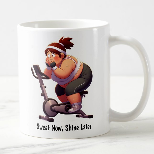 Customisable Exercise Bike Workout Coffee Mug (Creator Uploaded)