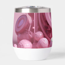 Customisable Eye-Catching 3D Pink Swirl 