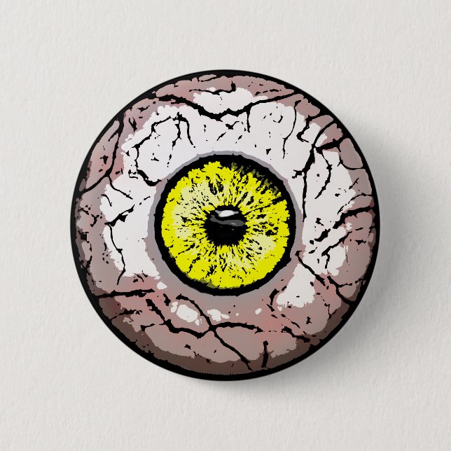 Customisable Eyeball -Button 6 Cm Round Badge (Front)
