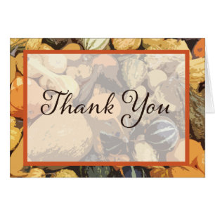 Customisable Fall Gourd Thank You