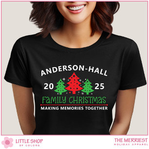 Customisable Family Christmas Tree T-Shirt