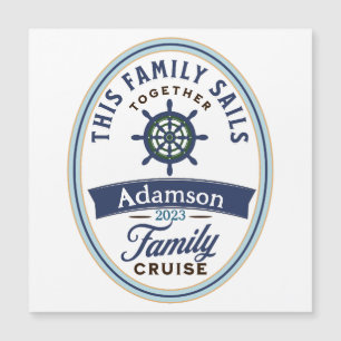 Customisable Family Cruise Magnet