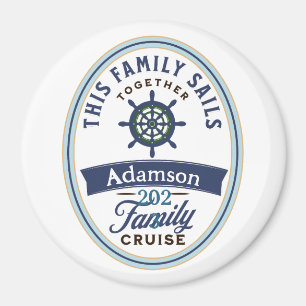 Customisable Family Cruise Magnet