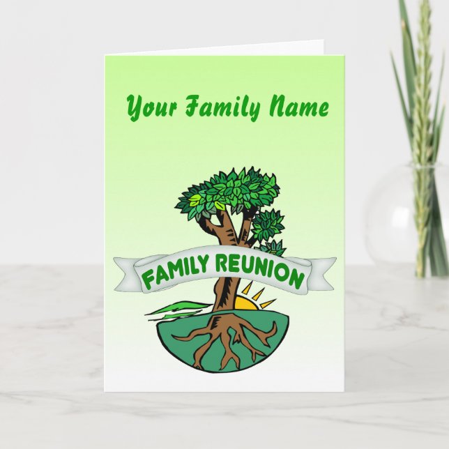 Customisable Family Reunion Card (Front)