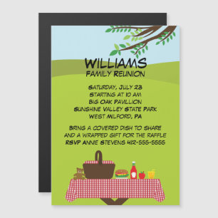 Customisable Family Reunion Magnetic Invitation