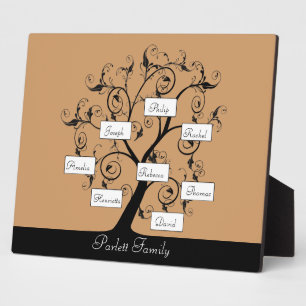 Customisable Family Tree Plaque