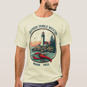 Customisable Family Vacation T-Shirt-Maine T-Shirt