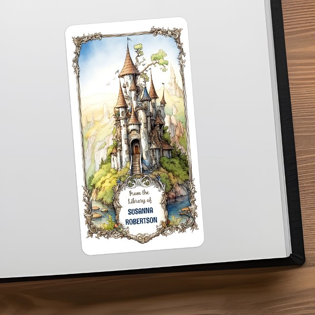 Customisable Fantasy Castle Bookplate (Creator Uploaded)