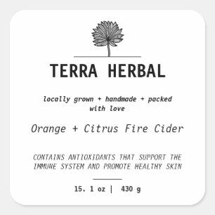 Customisable Farmers Market Product Label