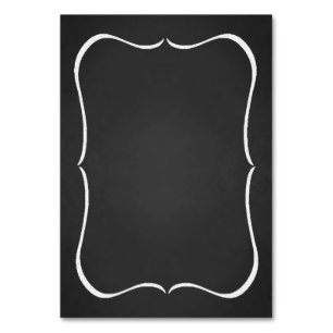 Customisable Faux Chalkboard Table Number Cards