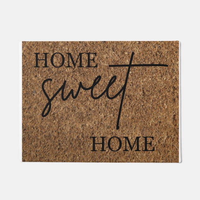 Customisable Faux Coir Home Sweet Home Doormat (Front)
