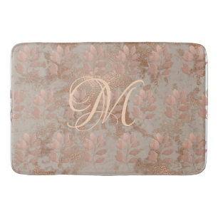 Customisable Faux Rose Gold pattern Bath Mat