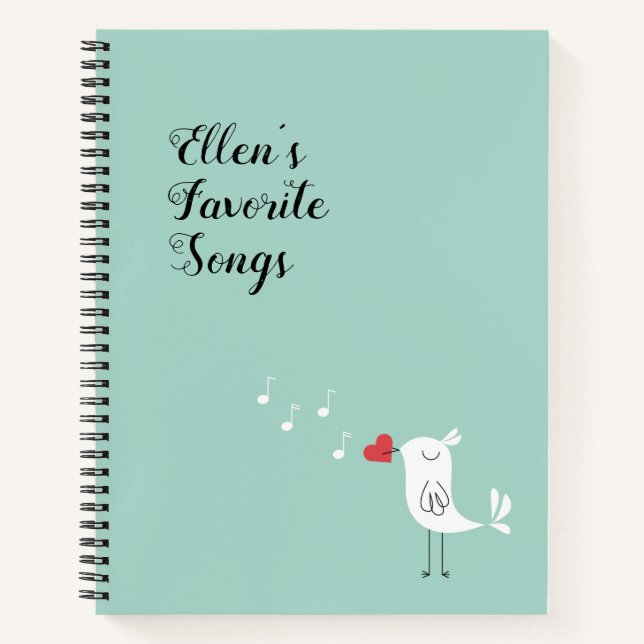 Customisable Favourite Songs Journal (Front)