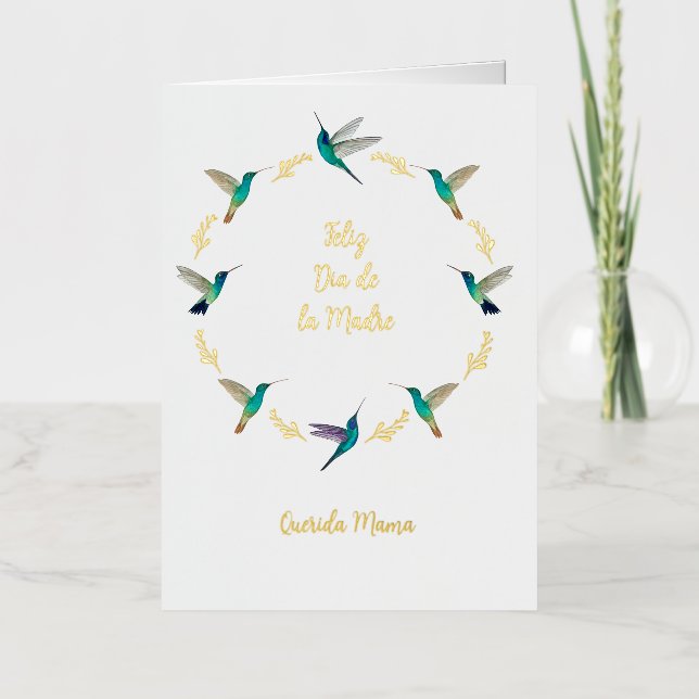 Customisable Feliz Dia De Las Madres Card (Front)