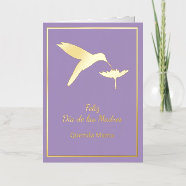 Customisable Feliz Dia De Las Madres Card (Front)