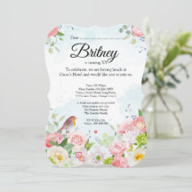 Customisable Female Birthday Invitation – Editable