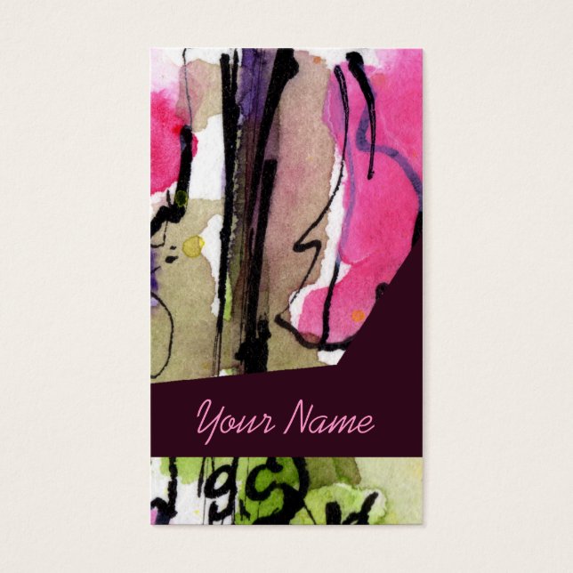 Customisable Feminine Profile Cards # 9731Fem (Front)