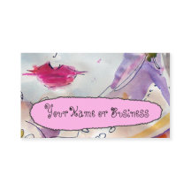 Customisable Feminine Profile Cards # 9826Fem Busi