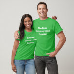 Customisable Field Trip Chaperone Green T-Shirt<br><div class="desc">Personalise your own preschool,  elementary,  or middle school chaperone t-shirts with your school colour green for field trips and other school events with parent volunteers like track and field day.</div>