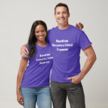 Customisable Field Trip Chaperone Purple T-Shirt<br><div class="desc">Personalise your own preschool,  elementary,  or middle school chaperone t-shirts with your school colour purple for field trips and other school events with parent volunteers like track and field day.</div>