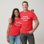 Customisable Field Trip Chaperone Red T-Shirt<br><div class="desc">Personalise your own preschool,  elementary,  or middle school chaperone t-shirts with your school colour red for field trips and other school events with parent volunteers like track and field day.</div>