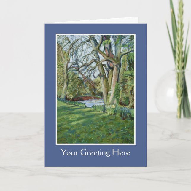 Customisable Fine Art Greeting Card - Spring (Front)