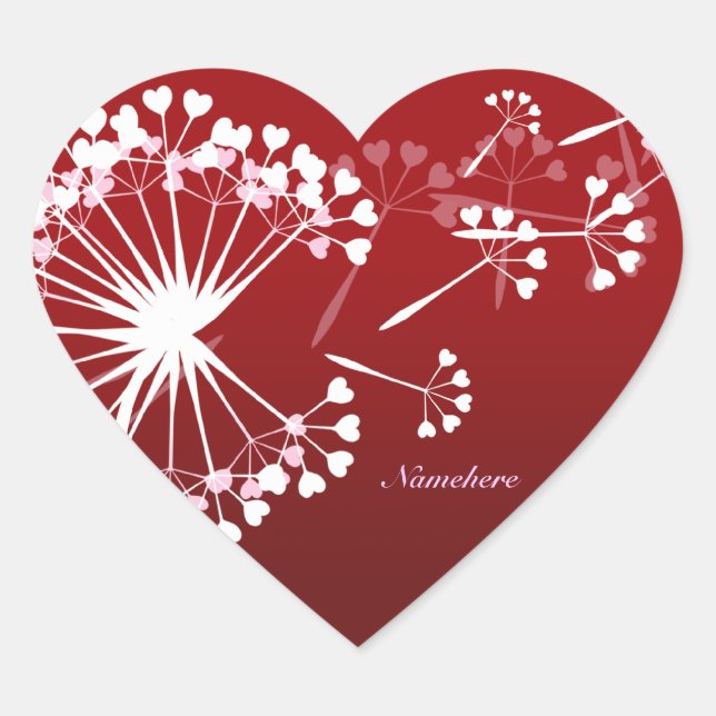 Customisable: Fine & Dandy Heart Sticker (Front)