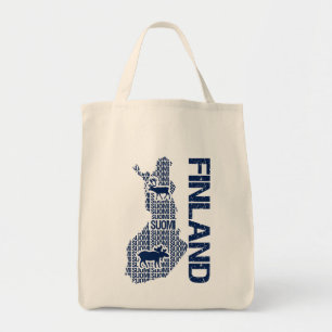 Customisable FINLAND MAP bag - choose style