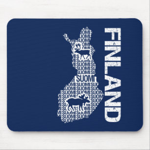 Customisable FINLAND MAP mousepad
