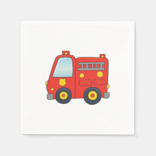 Customisable Firetruck Napkin