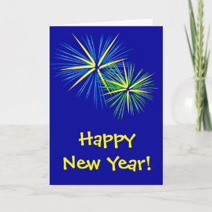 Customisable Fireworks Card