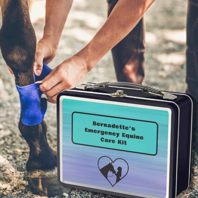 Customisable First Aid Equine Emergency Container Metal Lunch Box (Creator Uploaded)