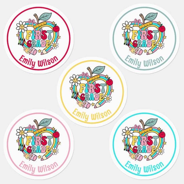 Customisable First Grade Name Tags (Group)