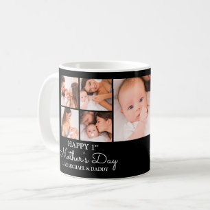 Customisable First Mothers Day Photo Collage Coffee Mug