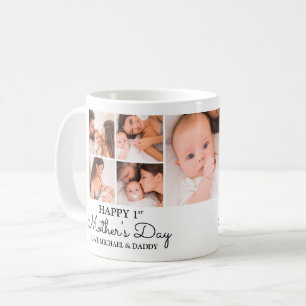 Customisable First Mothers Day Photo Collage Coffee Mug