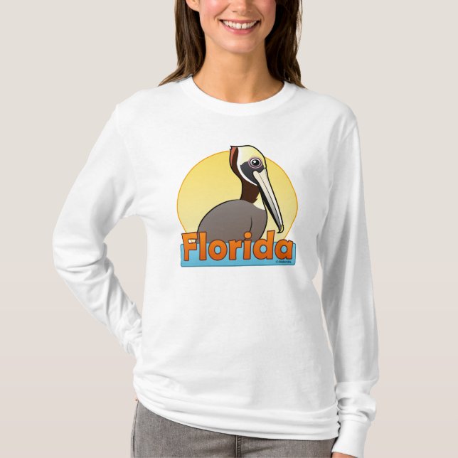 Customisable FL Brown Pelican T-Shirt (Front)