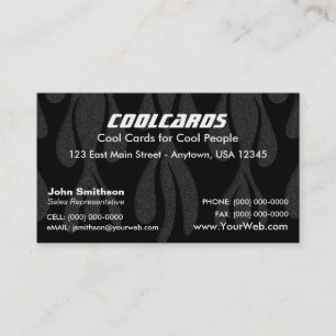 Customisable Flames Business Card